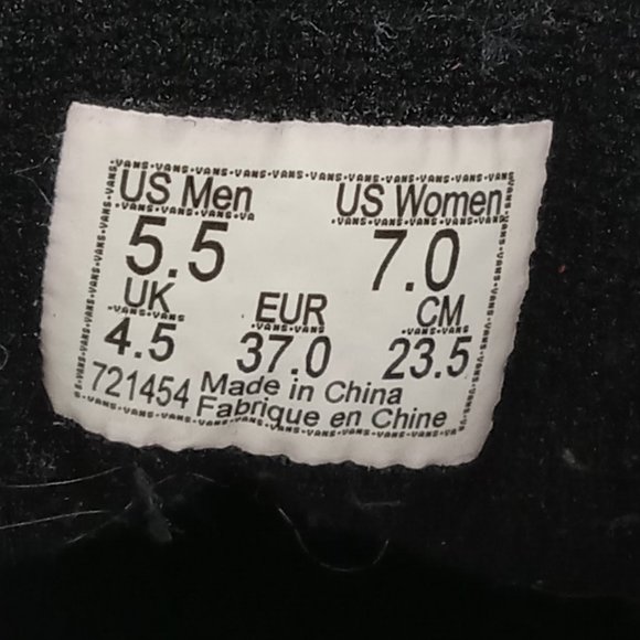 VANS Sk8-Hi Bolt Skate Lightning Bolt 721454 Canvas High Top Size 5.5 - Picture 9 of 13